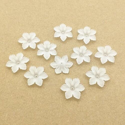 New Arrival! 800pcs Clear leaf Frosted Beads For Handmade Jewelry Necklace/Earrings DIY Parts,Jewelry Findings&Components