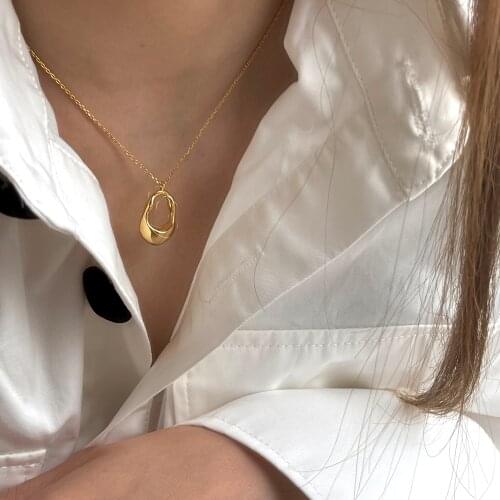 Brass With 18K Gold Solid Beads Necklace Women Jewelry Designer T Show Runway Gown Rare INS Japan