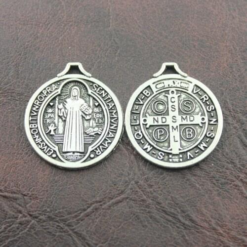 The Silver Color plated alloy ornaments for goddess Virgin Mary pendants 30pcs/lot size 22mm ZA1367-A