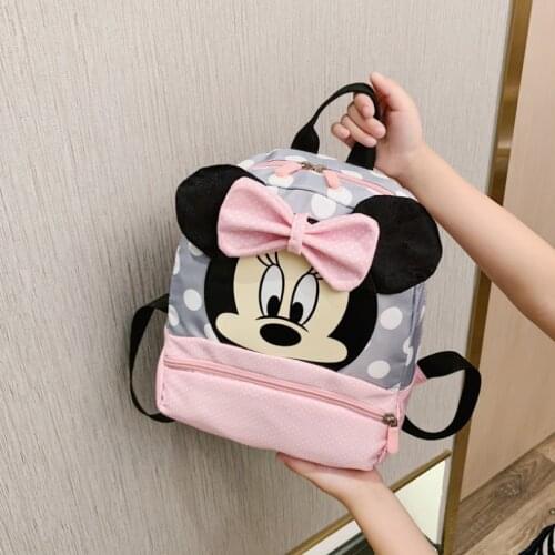 Minnie Disney Cartoon Backpack Mickey mouse Donald Duck School Bag Fashion for Girl Women Kawaii Backpack Student Christmas Gift