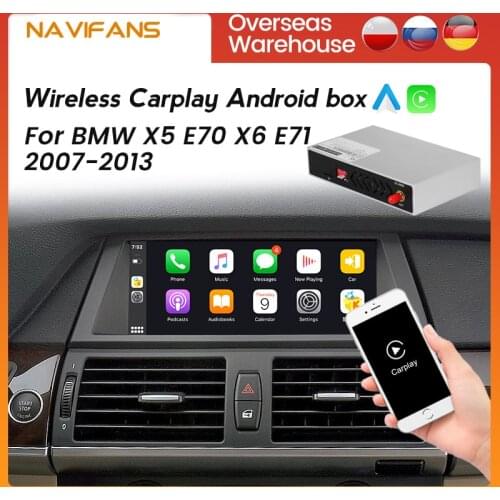 Android Sytem Wireless CarPlay Car Radio Multimedia GPS Android Auto For BMW X5 E70 X6 E71 2007 2008 2009 2010 2011 2012 2013