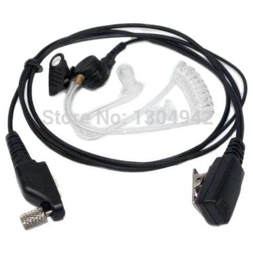 Covert Acoustic Tube Headset Earpiece with Mic For Icom Marine Radio IC-F51 IC-F40GS IC-F30GS IC-F60 IC-F3060