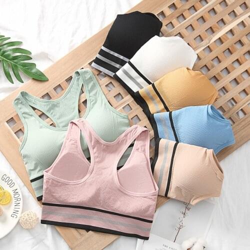 Sports Bra Unwired Bra Woman Fitness Top Workout Yoga GymTop Sports Wear Tank Push Up Seamless Crop Top Sports Bra With Pad