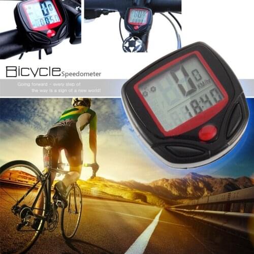 2021 Top Bicycle Automatic Pulse Speed Indicator Speedometer LCD Backlight Mountain Bike