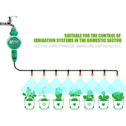 Smart Automatic Watering Timer Irrigation Controller Solenoid Valve Sprinkler Garden Irrigation Controller System Water Meter