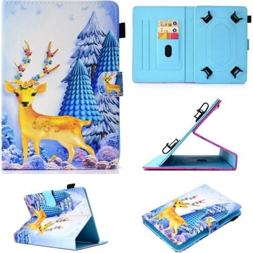 Universal 10.1 inch Case Cartoon Pu Leather Stand Funda for Teclast tbook10 tbook10s 10.1'' Google Nexus 10 tablet shell Stylus