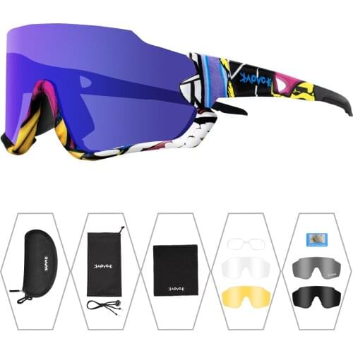 Women Men 2021 Cycling Glasses Road Bike Polarized 5 Lens Sunglasses Bicycle MTB Goggle Outdoor Sport Riding Fishing Eyewear
