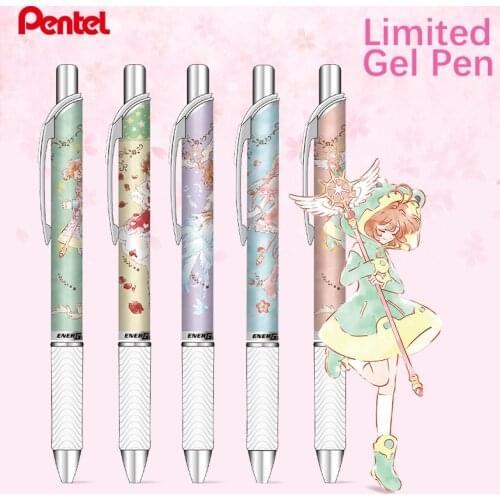 1pc Pentel Energel Gel Pen Limited BLN75 Quick-drying Black Ink 0.5mm Cute Retractable Gel Pen Student Supplies Stationery