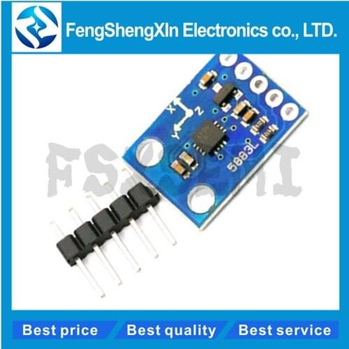 1pcs GY-273 3V-5V QMC5883L HMC5883L Triple Axis Compass Magnetometer Sensor Module Three Axis Magnetic Field Module For Arduino