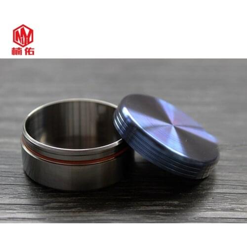 1PC EDC Portable Titanium Waterproof Storage Box Case Tank Small Waterproof Container Warehouse Health Pill Medicine Bottle