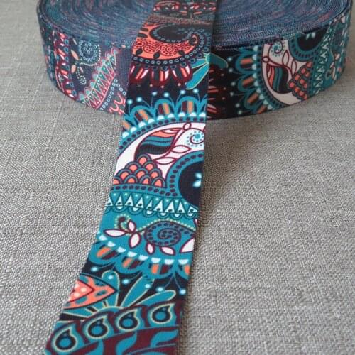 1 yards Width 38mm printed webbing ribbon bag strap tape dog collar leash harness decoration belt girdle waistband DIY accessory