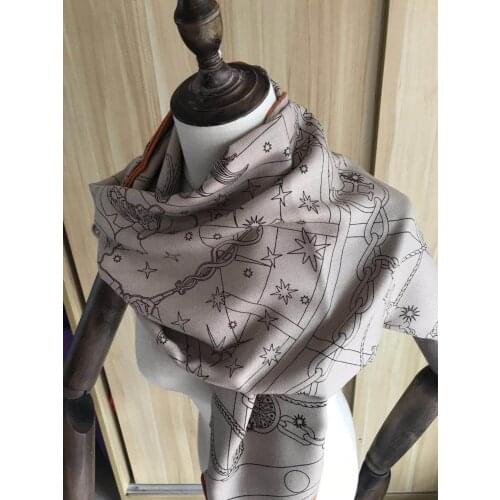 2020 new arrival autumn winter classic design 140*140 cm black scarf 65% cashmere 35% silk scarf wrap for women lady girl