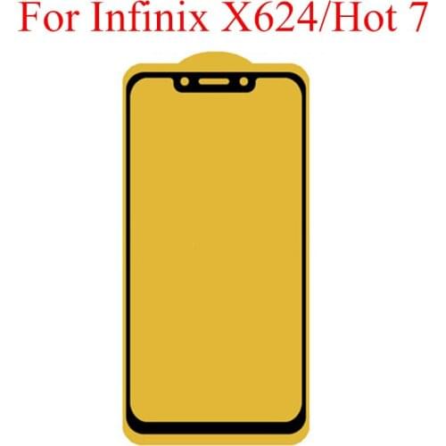 21D Full Glue Tempered Glass For infinix X624 9H Full Screen Cover Explosion-proof Screen Protector Film For infinix X624 Hot 7