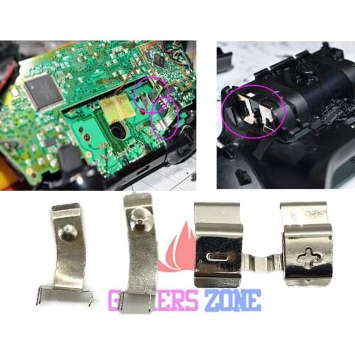 30sets Replacement Right Left Battery Holder Spring For Xbox one Controller Motherboard Battery Terminal