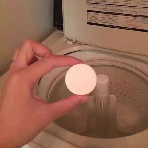 6/12Pc Washing Machine Cleaner Washer Cleaning Washing Machine Cleaner Laundry Soap Detergent Effervescent Tablet Washer Cleaner