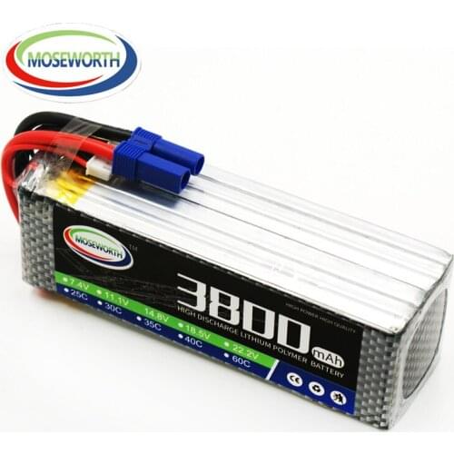 6S RC Toys LiPo Battery 22.2V 3800mAh 30C 40C 60C For RC Aircraft Quadcopter Drone Car Helicopter Airplane Boat Tank Truck 6S