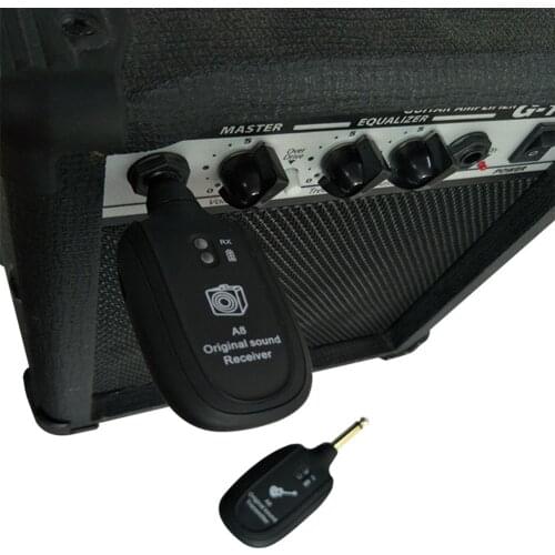 Guitar Wireless System Transmission Receiver Rechargeable Guitar Transmitter Lightweight Portable Music Elements