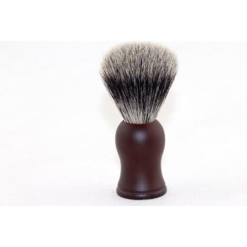 FS-#SYF20-FRW14, Faux Finest Synthetic Fiber Shaving Brush with Faux Rosewood Handle, Knot 20mm+FREE STAND+FREE SHIPPING
