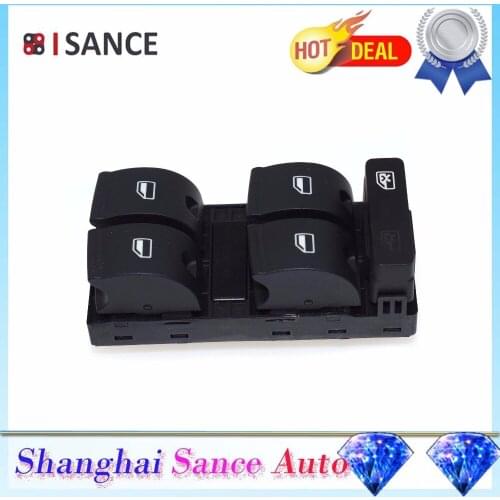 ISANCE Master Power Window Switch Driver Side 8ED959851B For Audi A4 8E B6 B7 2000 2001 2002 2003 2004 2005 2006 2007 2008