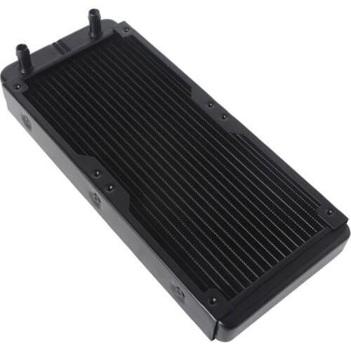 Water Cooling Computer Radiator 18 Pipe Aluminum Heat Exchanger Liquid Cooling Heat Sink for CPU PC Water Cool System