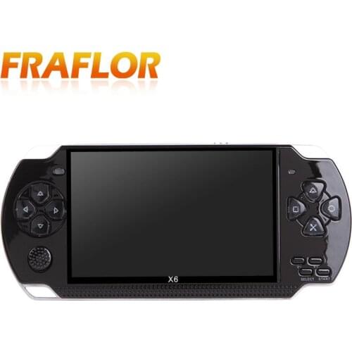 X6 Handheld Game Console 4.3 inch Screen MP4 Player MP5 Game Player Real 8GB Support For PSP Game Camera Video e-book
