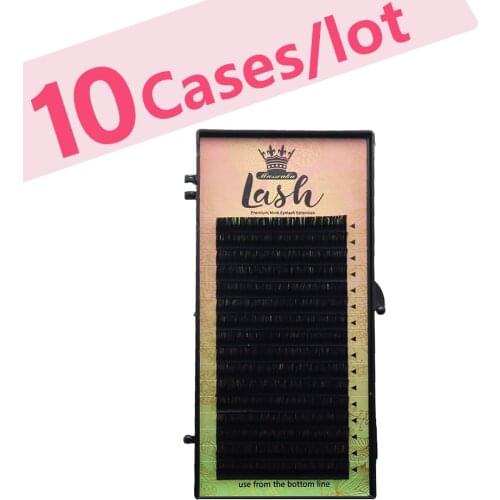 MASSCAKU Matte Black Eyelashes Maquiagem Makeup 16 rows Faux Mink Lashes Cils False Eyelashes Maquiagem Cilios