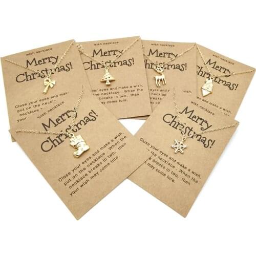 Christmas Necklace Girlfriend Gifts Necklaces for Women Charms Chain Necklace Choker Fashion Necklace Collier Femme naszyjnik