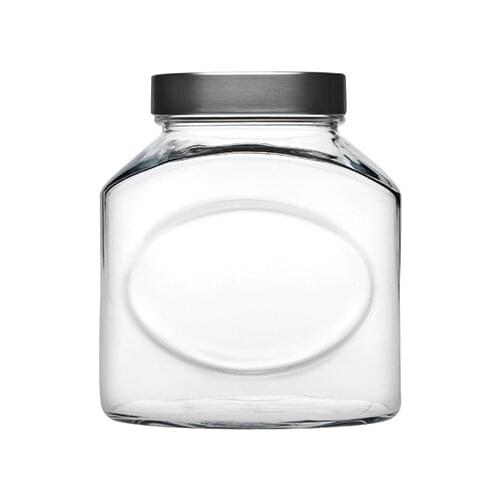 Modern Pasabahce Elıps Jar With Metal Lid-1500 Cc organizer storage box органайзер rangement коробка для хранения
