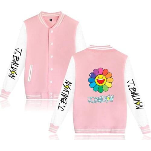 J BALVIN Tracksuit Fashion Baseball Jackets Harajuku Unisex spring autumn Jacket Men Women Streetwear J BALVIN Rib Sleeve coats