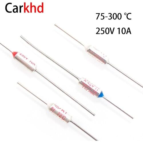 TF Thermal Fuse RY 10A 250V Temperature 75C 85C 110C 121C 130C 142C 157C 160C 172C 185C 192C 220C 230C 240C 260C 280C 285C 300C