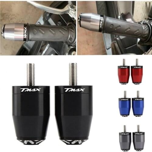 TMAX LOGO Anti Vibration Balance Handle Bar End Plug Grip Cap Motorcycle For YAMAHA TMAX 500 T-MAX 530 tmax530/500 2012-2019