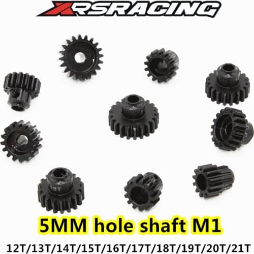 XRSRACING RC High quality hard oxidation 12T/13T/14T/15T/16T/17T/18T/19T/20T/21T M1 5mm hole shaft motor Buggy drift Monster