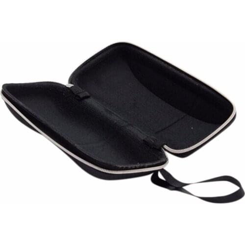 1Pcs Black Color Portable Rectangle Grid Zipper Glasses Case Hard Eyewear Box for Sunglasses Eyeglasses Eyewear Accessories