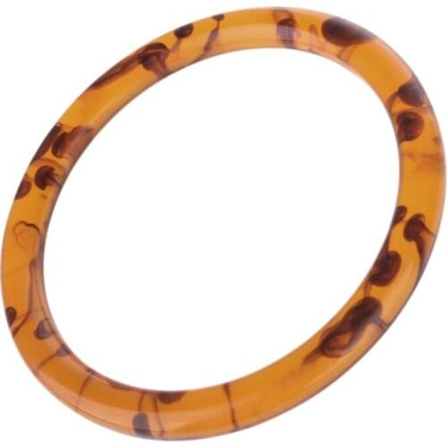 1 x Round Resin Bag Handle for Handcrafted Handbag Purse DIY Bags Accessories E56C