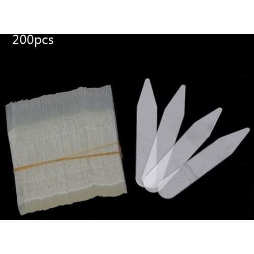 200Pcs Plastic Collar Stays Stiffeners Stay Bones Shirt Mens Clear Collar Stays Q1QA