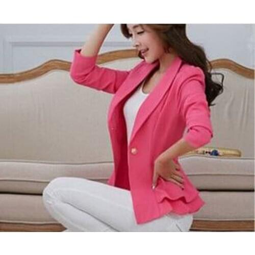 2021 autumn cueca casual blusas femininas jackets women slim short design suit jackets office women coat clothing vestidos Y80
