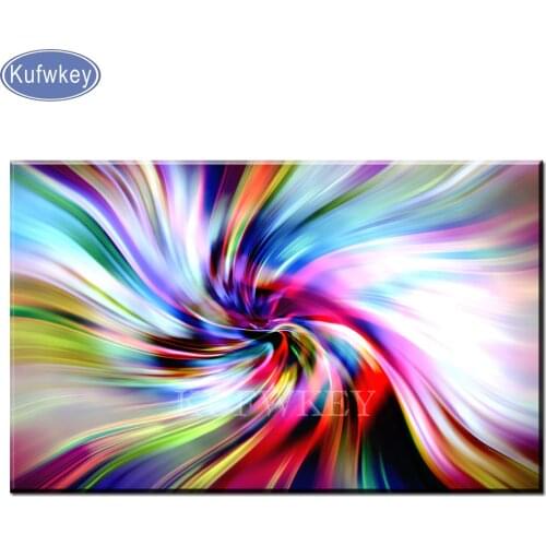 Kufwkey 5d DIY Diamond Embroidery abstract,visual Diamond Painting fantasy,Cross Stitch,3D,puzzle Diamond Mosaic,Needlework,art