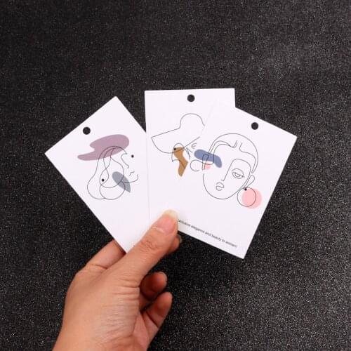 6x9cm 20pcs/Lot Beautiful Patterns Earrings Display Card 400gsm Paper Studs Necklace Cards Jewelry Packaging Cards Wholesale