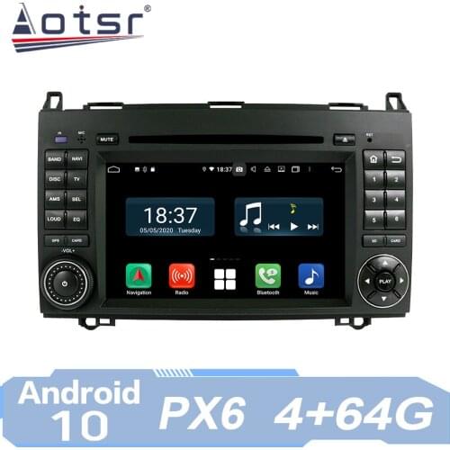 AOTSR Car Radio Auto Android 10 For Mercedes Benz A W169 B W245 2005 - 2011 Viano 2009 - 2011 Vito GPS IPS Multimedia Player