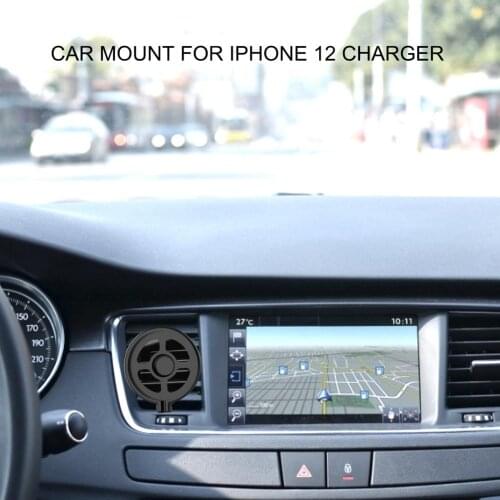 Car Phone Holder Charger Stand Wireless Charge Charger Base Bracket Car Air Vent Stand Bracket For IPhone 12 Charger