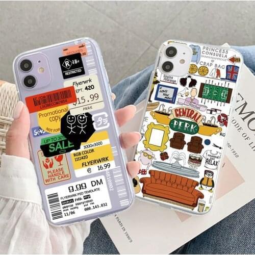 Retro Code Label Graphic Case for iPhone 12 Mini 11 Pro Max SE 2020 8 7 6 6S Plus 10 X XR XS Cases 12Pro 11Pro Back Cover Cases