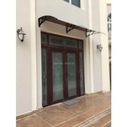 DS100200-A,100x200cm,nice and simple aluminum bracket polycarbonate door awnings
