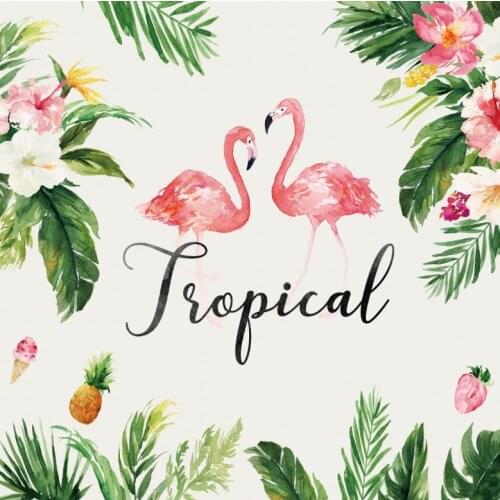 Beautiful Flamingo Backdrop Holiday Photography Background Celebration Photo Booth Studio Decor