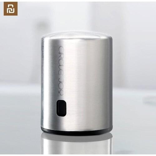 Circle Joy Wine Bottle Stopper with Vacuum Memory Function Food-grade Stainless Steel