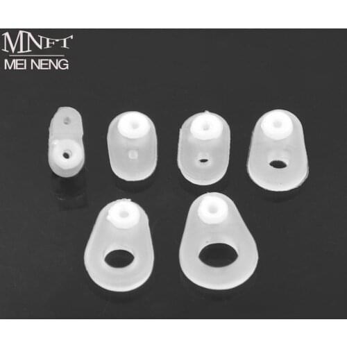 MNFT 3sets(18PCS) Round Fishing Rod/Pole Wire Ring Soft Silicone Fishing Line Fish Eye Ring Kit Accessories Different Size 1-6