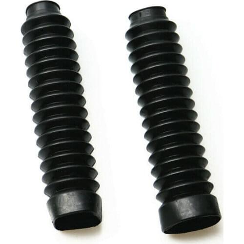 Motorbike Black Rubber Dust Jacket Cover Front Fork Boot For Off Road Bike CG125