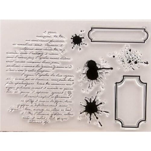 Words DIY Silicone Clear Stamp Cling Seal Scrapbook Embossing Album Decor Craft