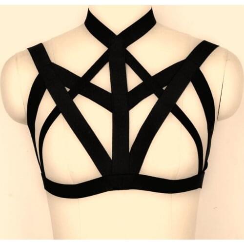 Newest 2018 Clothing Lingerie body cage Harness sexy cage bra body belt harness fetish bondage goth fashion