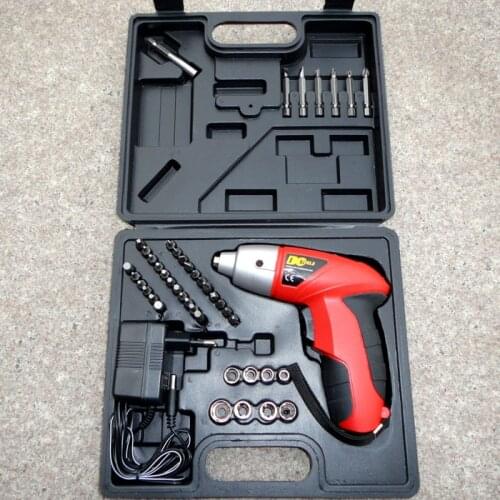 New 4.8V 45PCS 1/4" Multi-function Electric Screwdriver Set Mini Cordless Screwdriver Kit