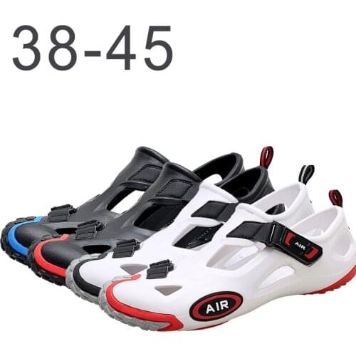 Outdoor beach shoes hollow casual shoes mens summer mens sandals soft non-slip mens beach sandals unisex sandals sports shoes